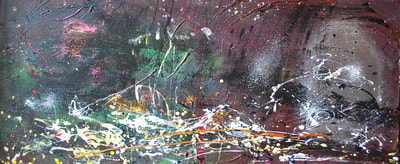 Olicorno, Beauty Is What You See, Work [#106] Neurons (30''x72'') 2550$